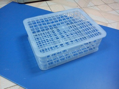 白色簡潔新料帶蓋塑料水果筐 優(yōu)質批發(fā)選擇，廣州照鵬塑膠制品專業(yè)銷售